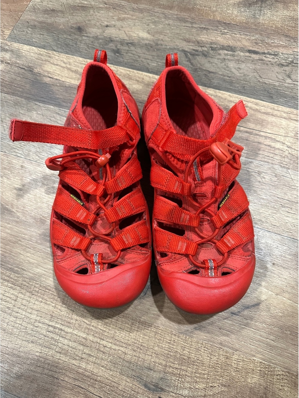 KEEN red sport sandals